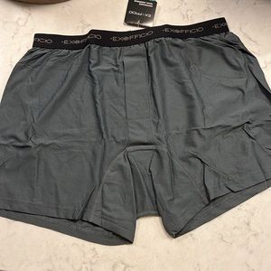 🩳💪🏽 NWT EXOFFICIO Give-N-Go® Men’s Boxers ~ Charcoal/Large 🧗‍♂️